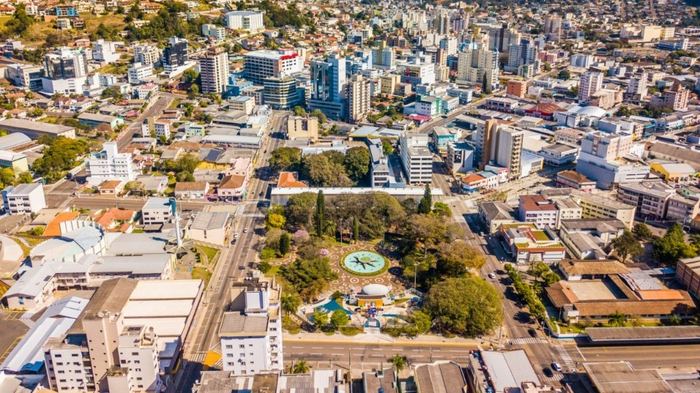 Vista aérea de Concórdia, Santa Catarina